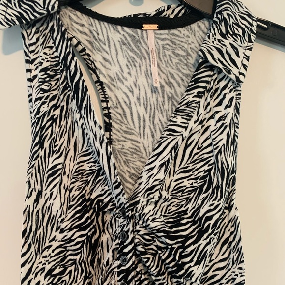 Free People Coco Zebra Print Tank Top - Picture 5 of 8